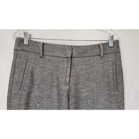 Talbots Newport Curvy Straight Leg Herringbone Gray Dress Pants Size 6P - Picture 4 of 8